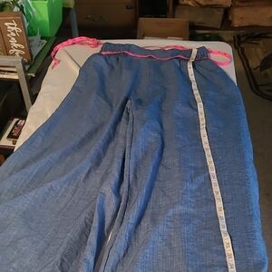 Shein Blue Elastic Waist Pants